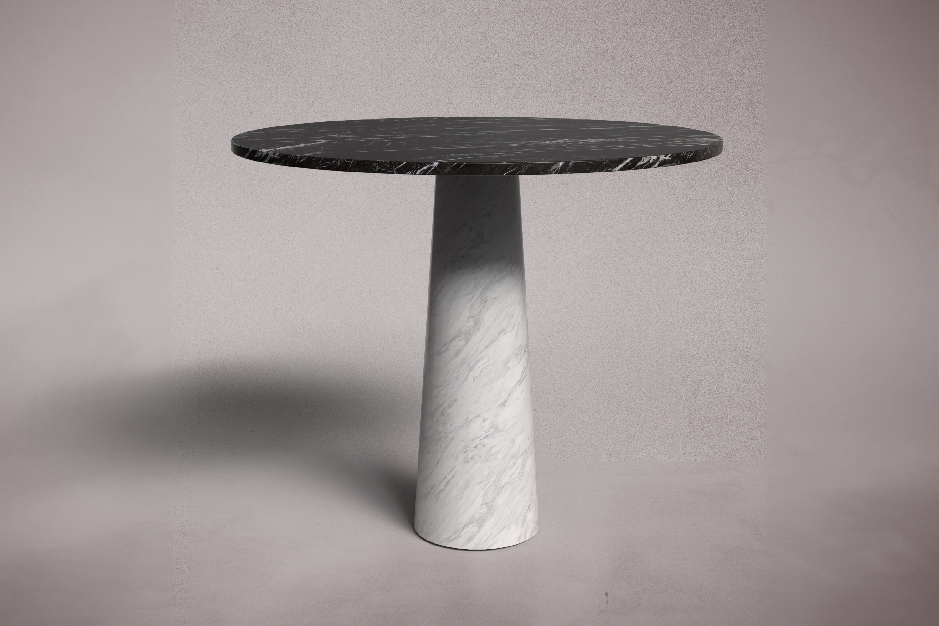 Ying Alexander Black Marble Round Dining Table