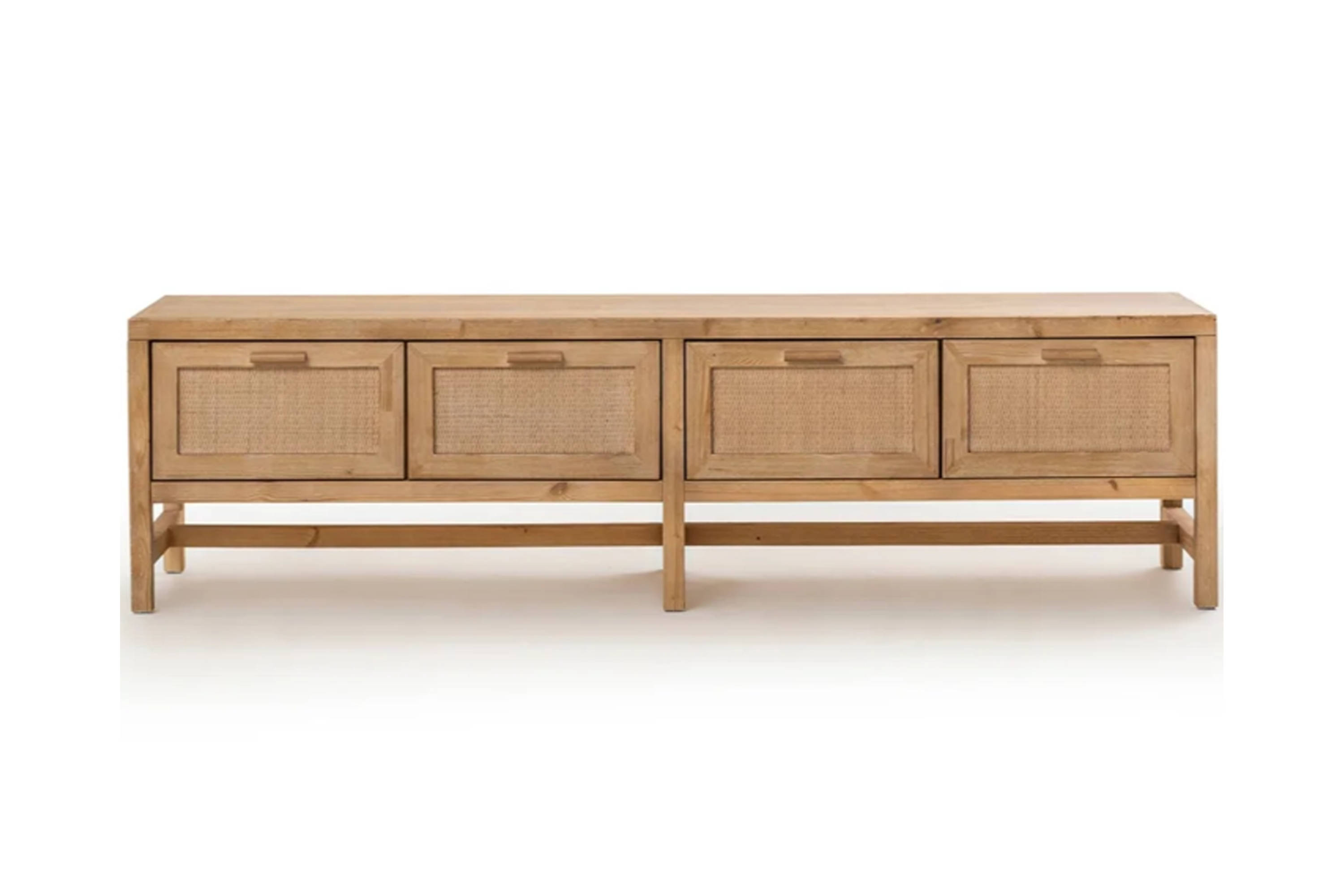 Solid Spruce Wood Media Console