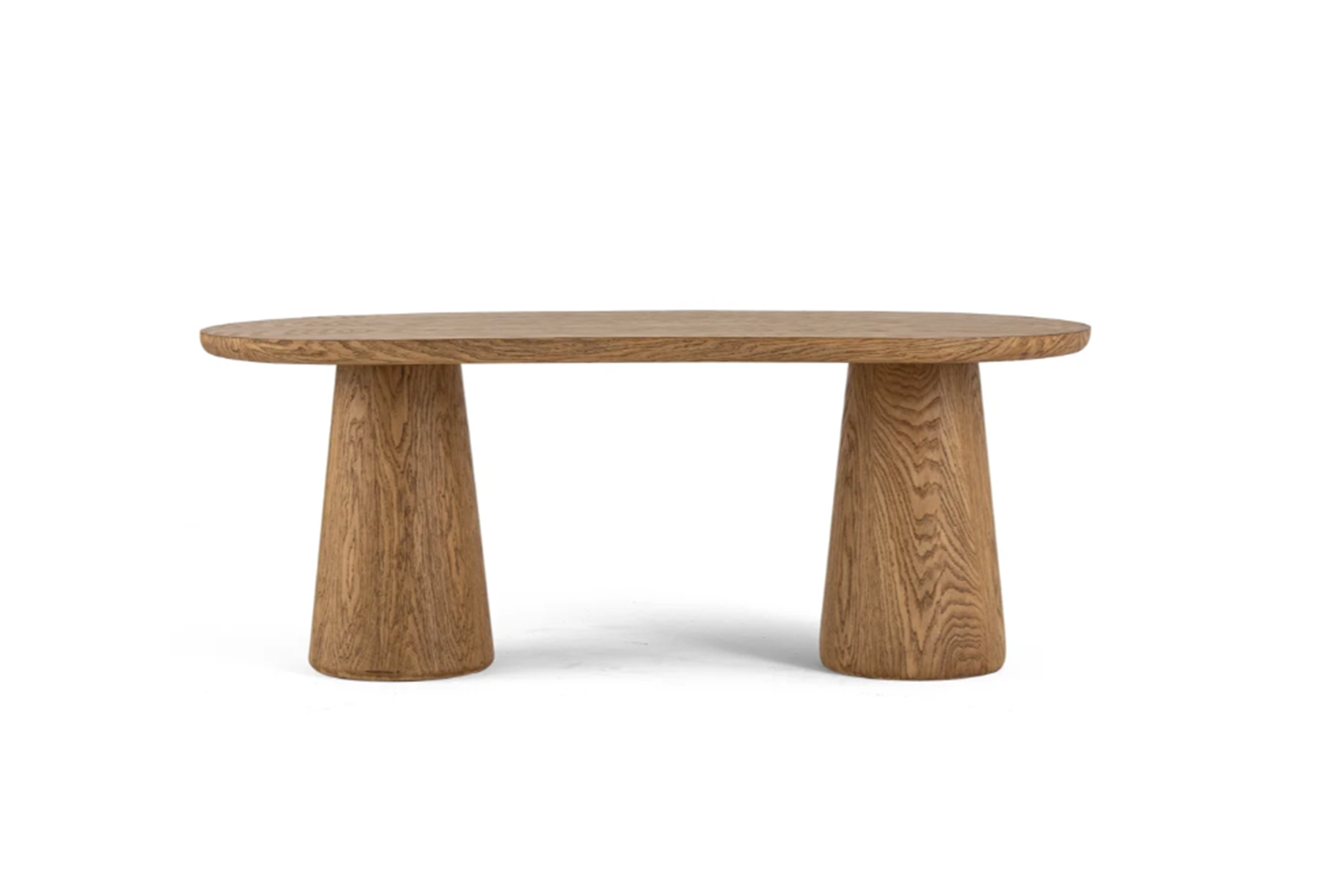 Solid Oak Oval Dining Table