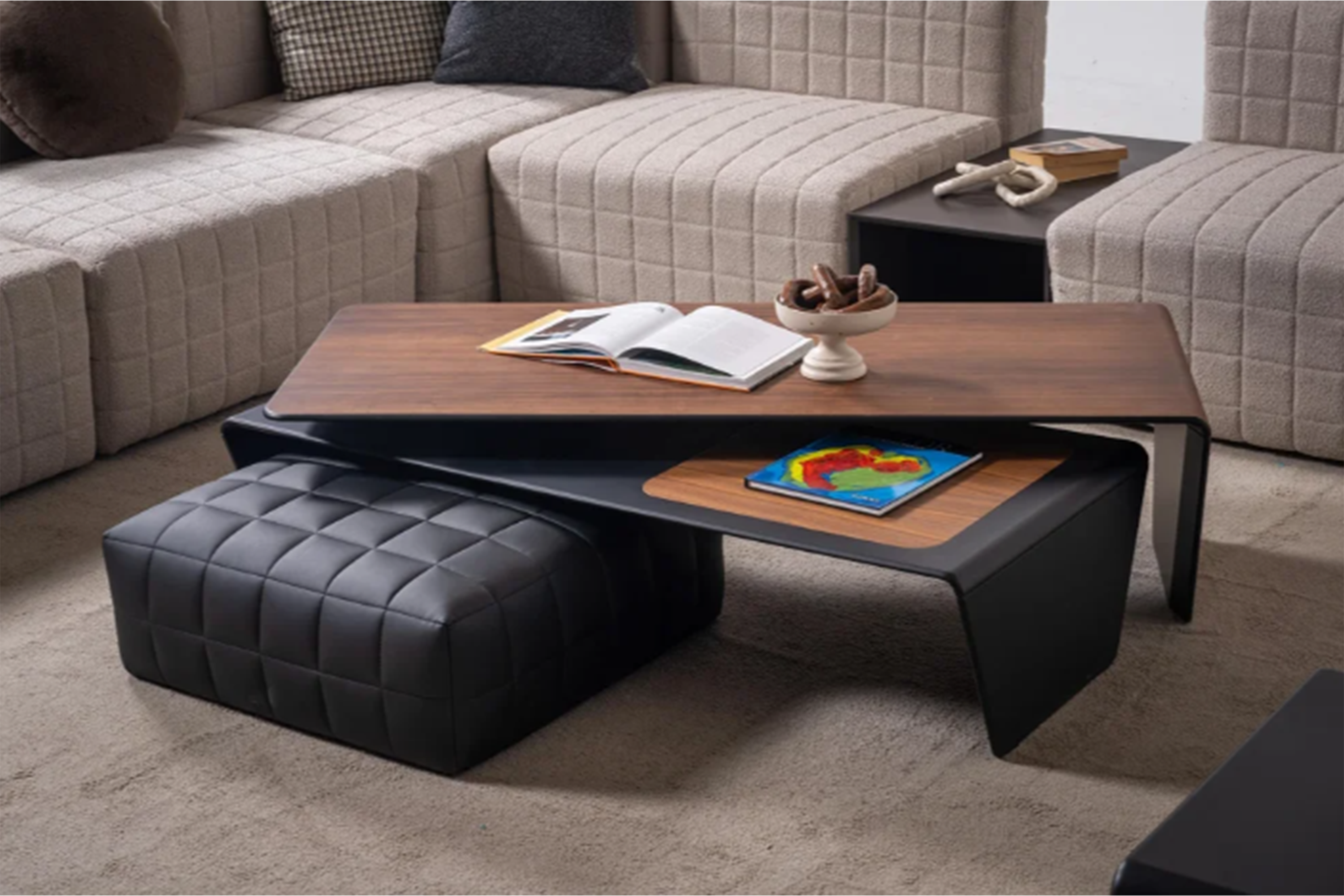 American Walnut Veneer Coffee Table