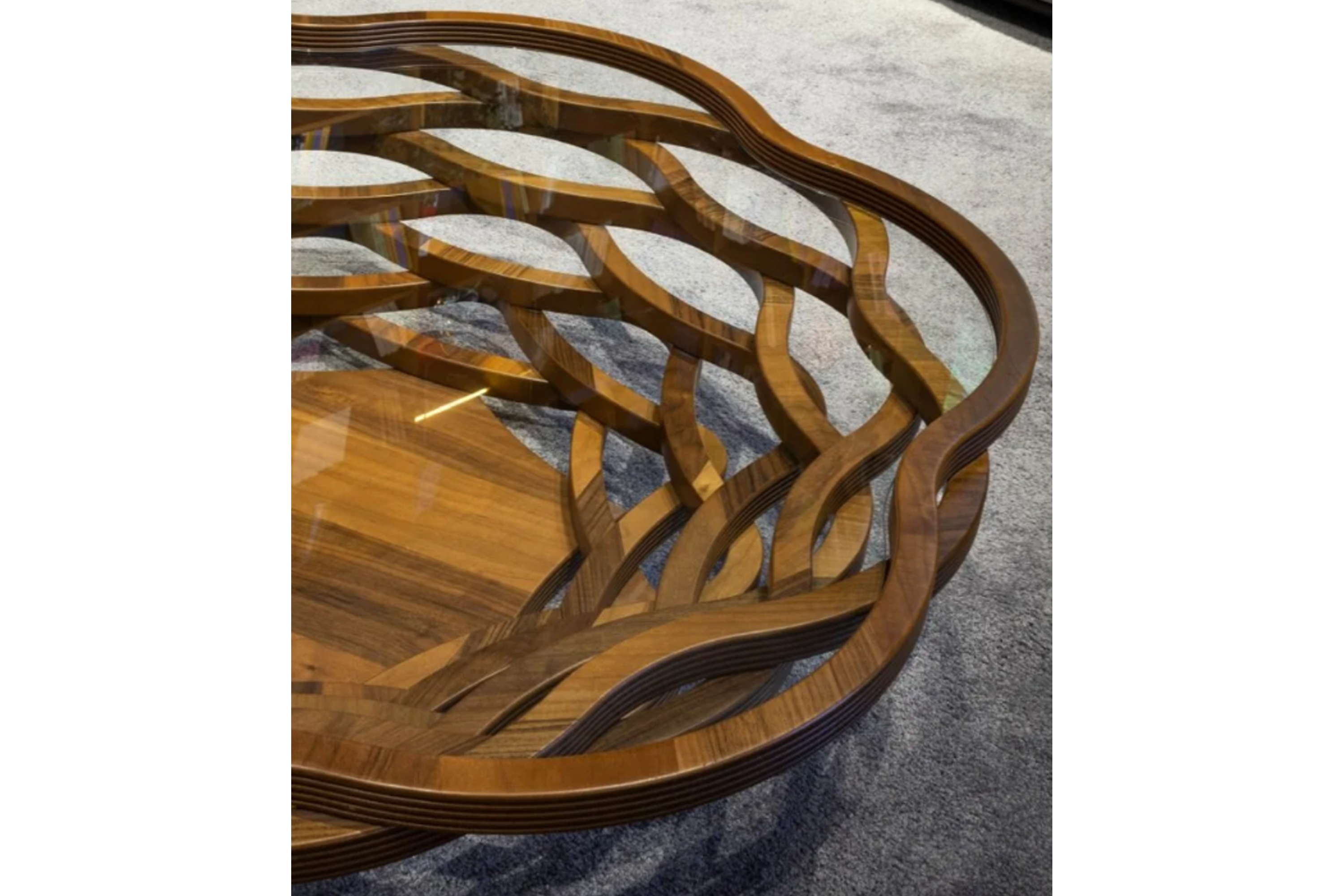 Branch Walnut Veneer Coffee Table