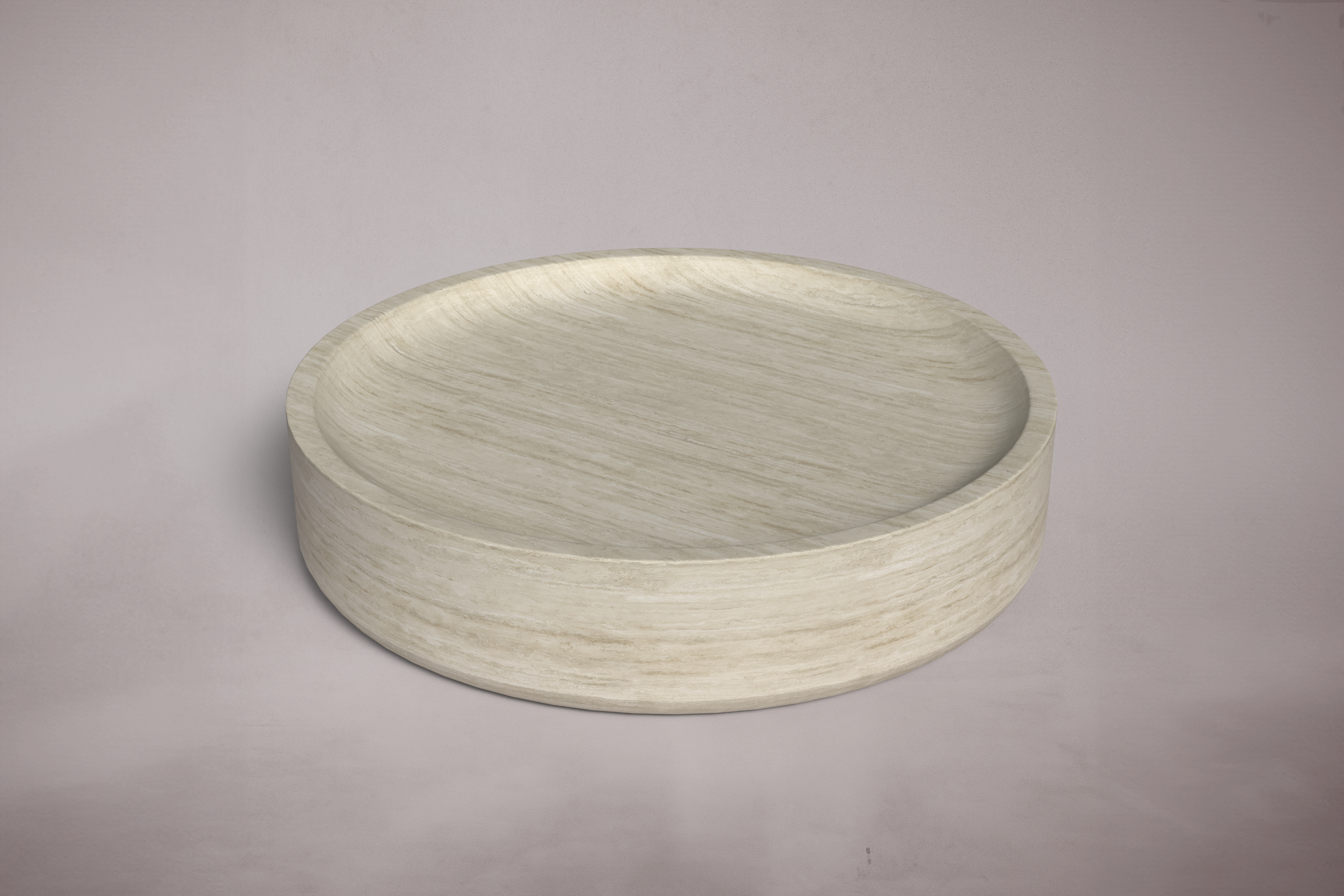 Oleo Travertine Round Coffee Table