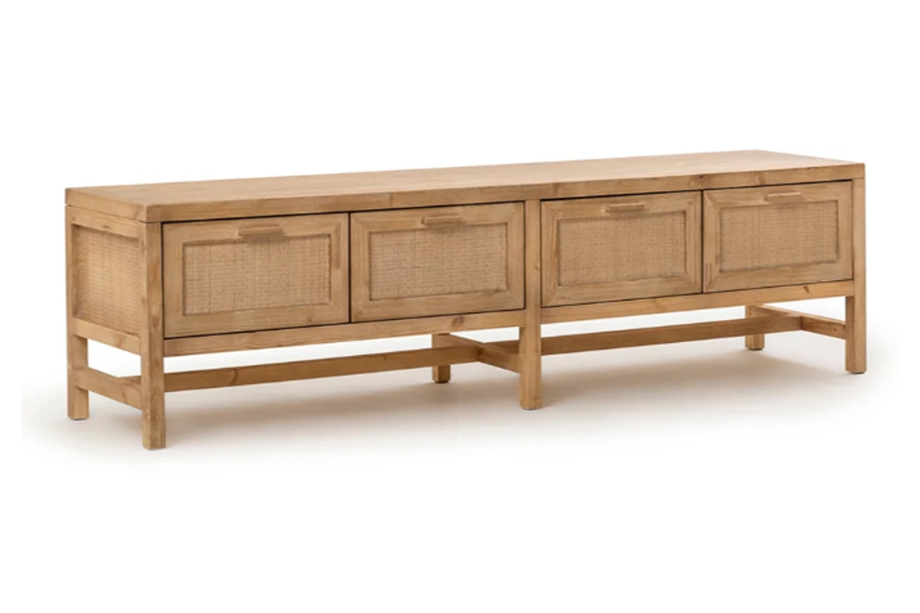 Solid Spruce Wood Media Console