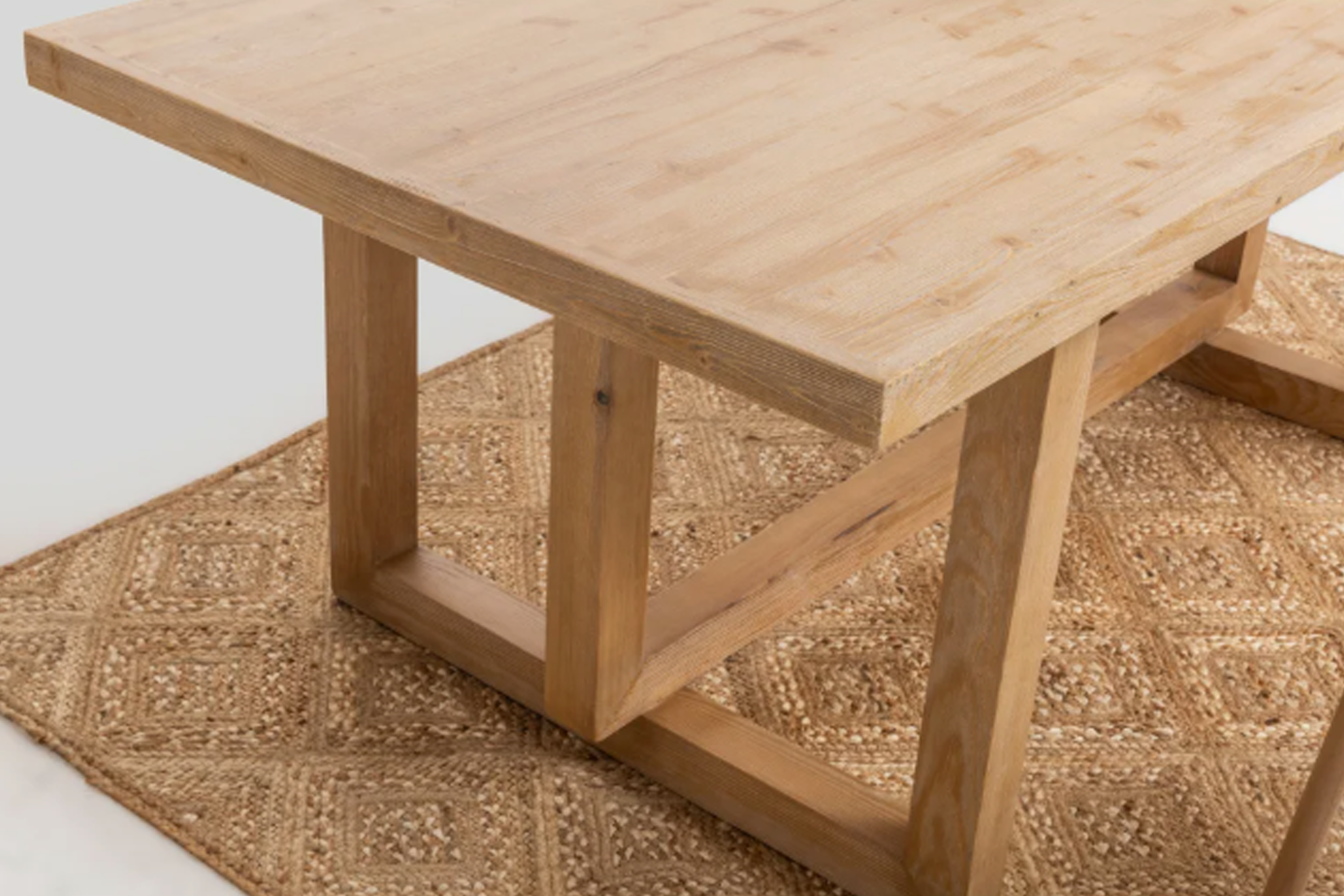 Solid Spruce Wood Dining Table