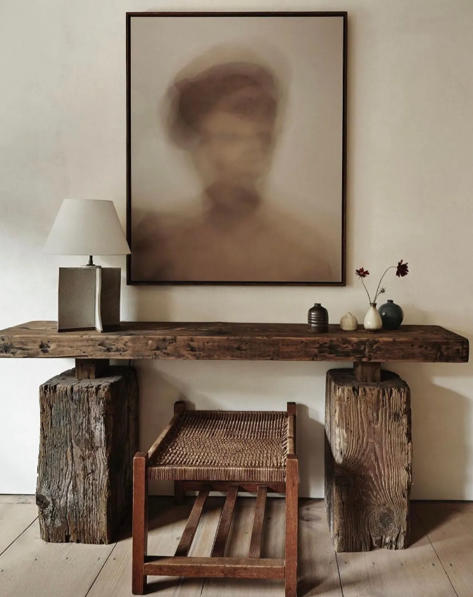 Rustic Narrow Console Table