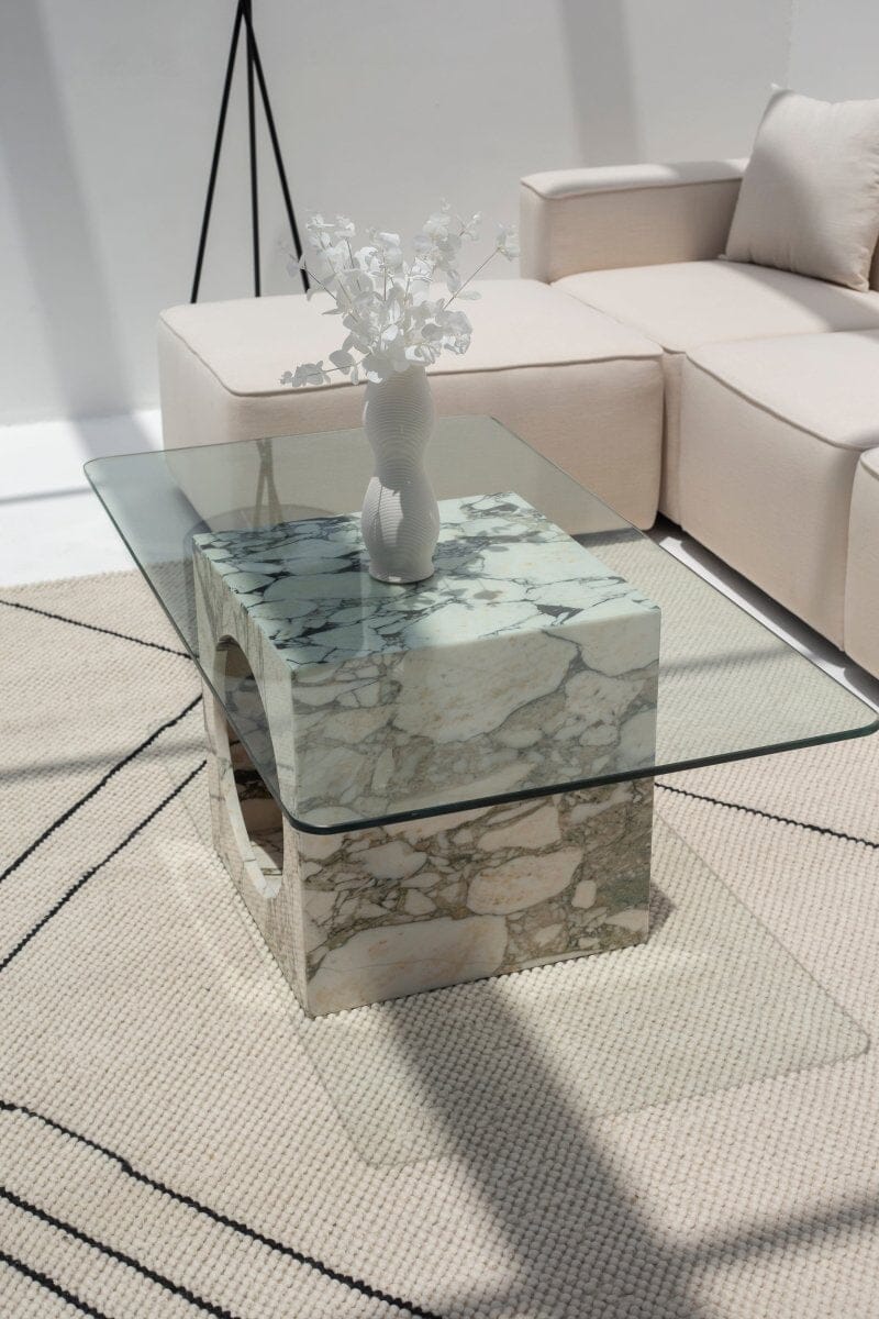 Clarus Calacatta Viola Marble Coffee Table