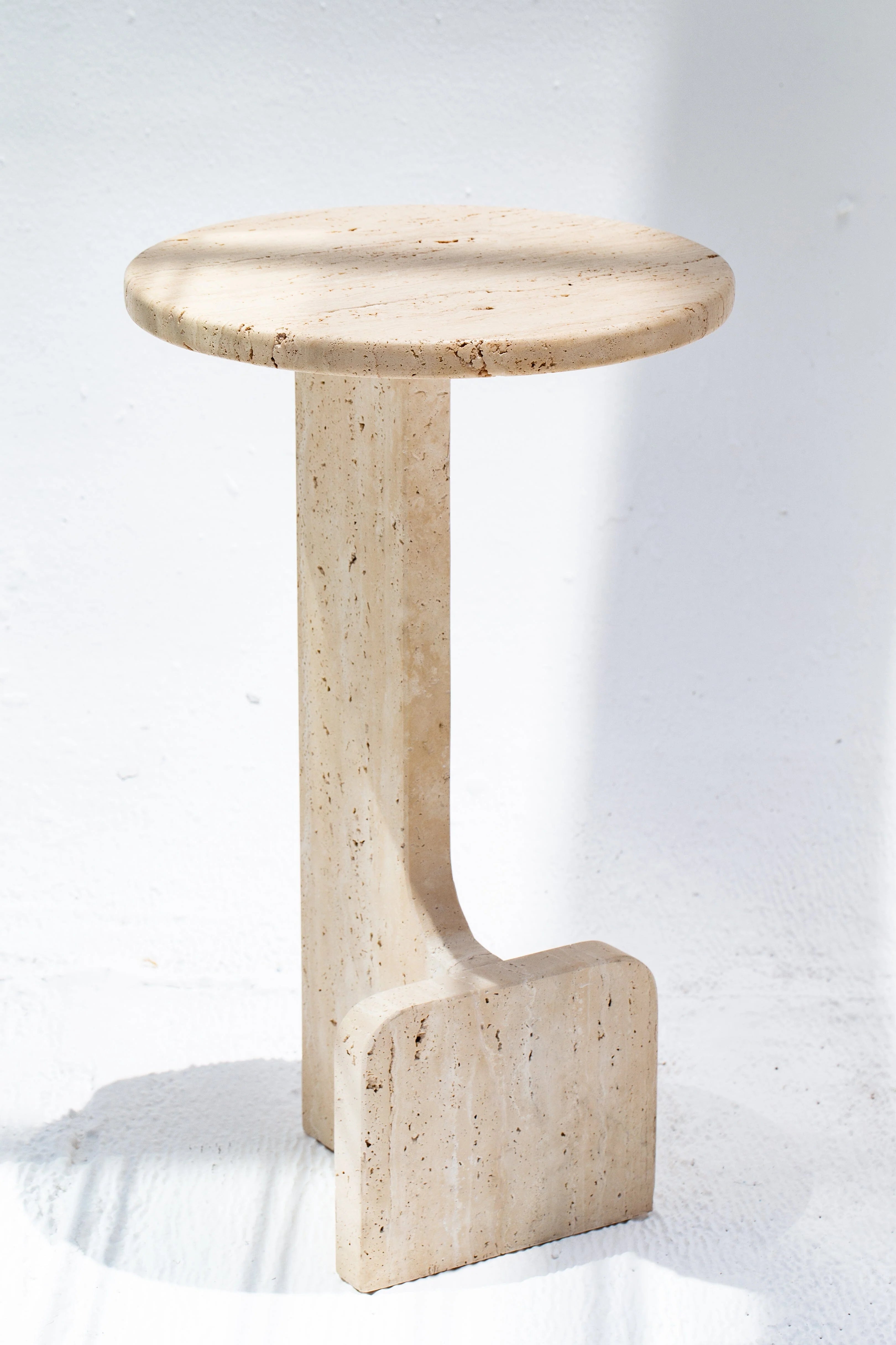 Sahara Travertine Side Table