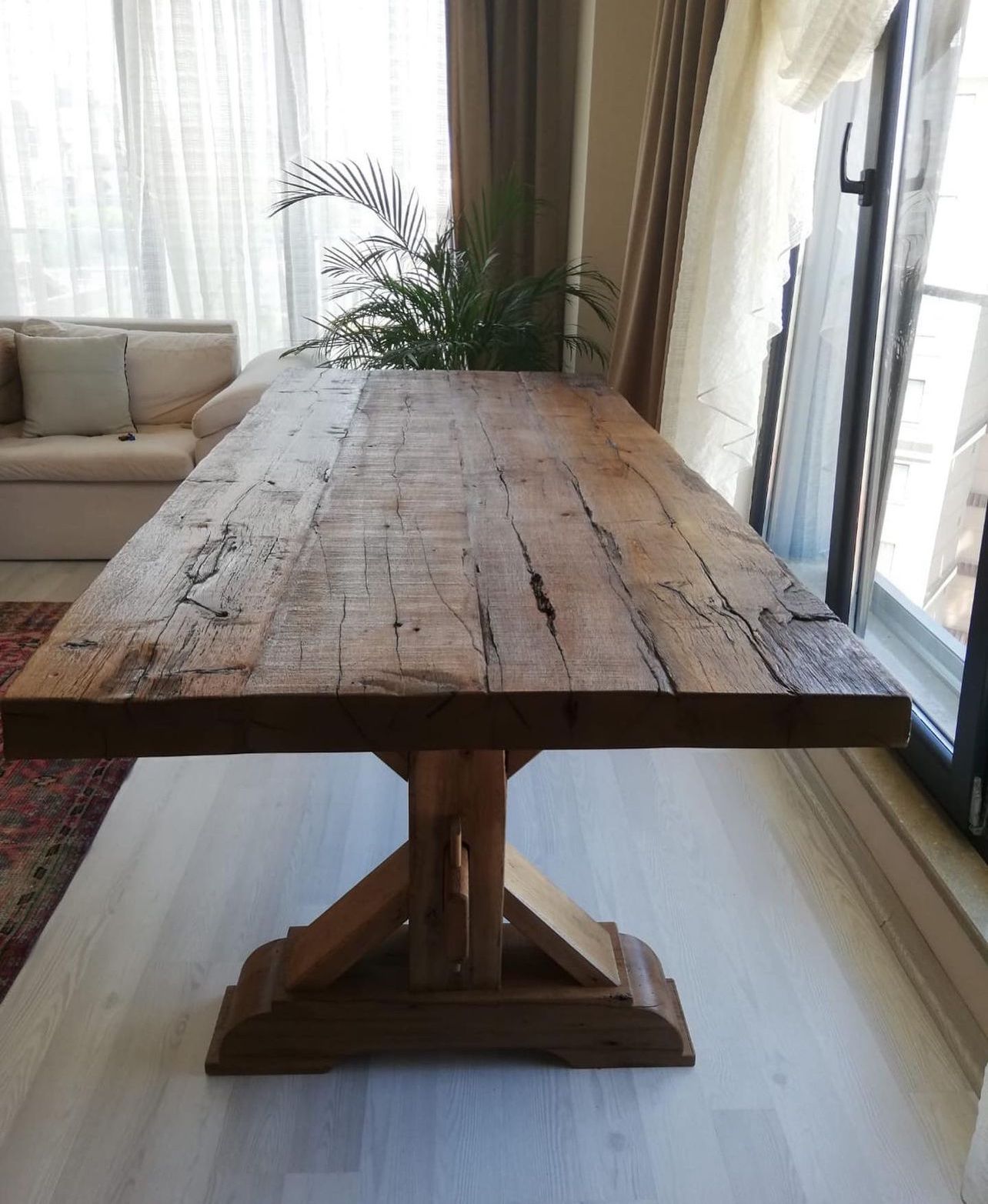 Briarwood Rustic Old Wood Oak Dining Table