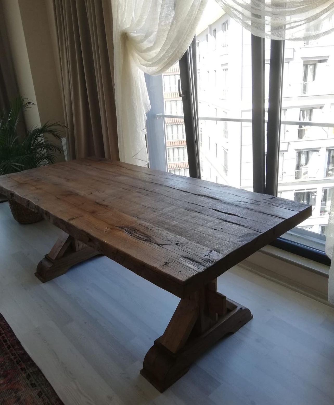 Briarwood Rustic Old Wood Oak Dining Table