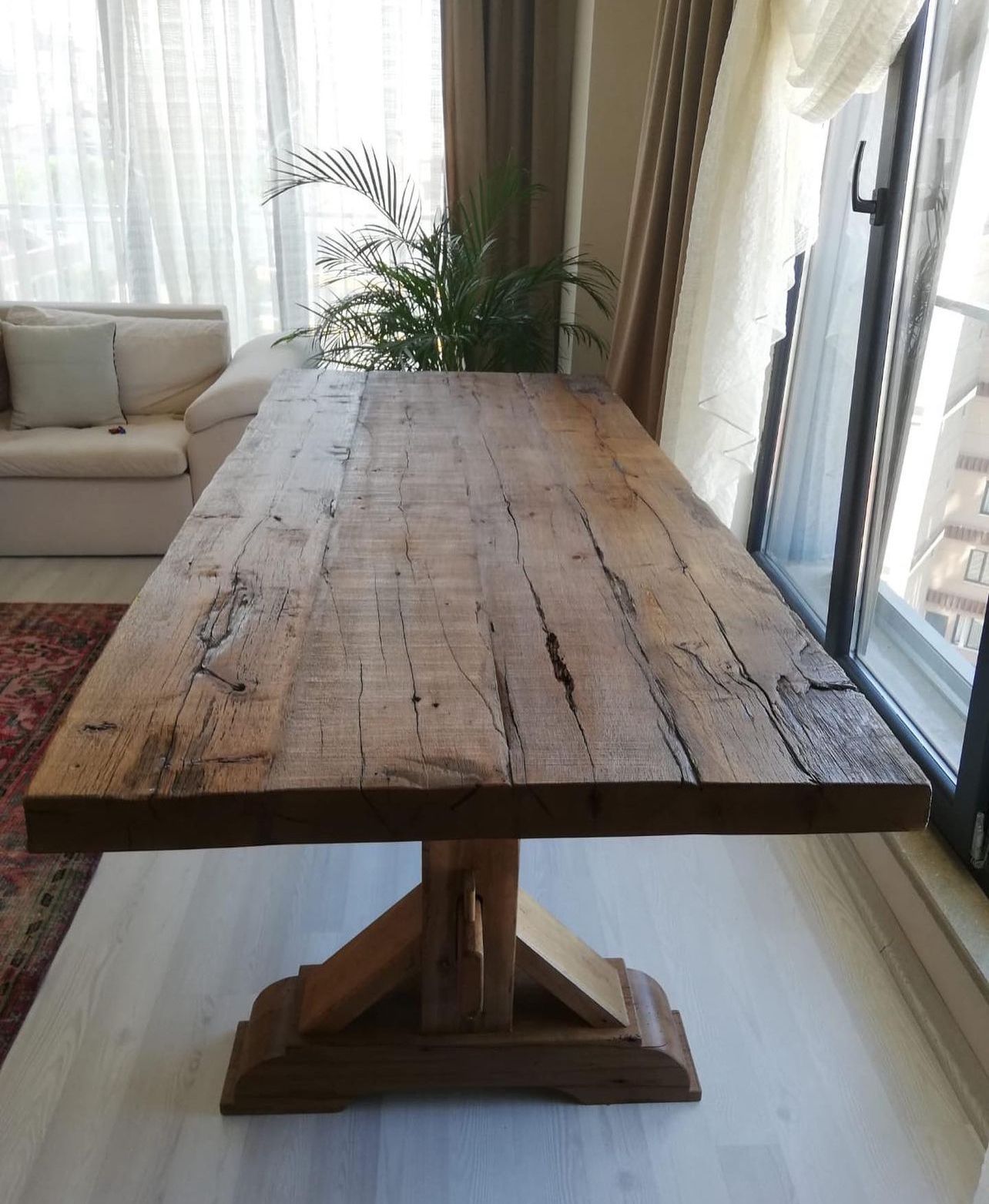 Briarwood Rustic Old Wood Oak Dining Table