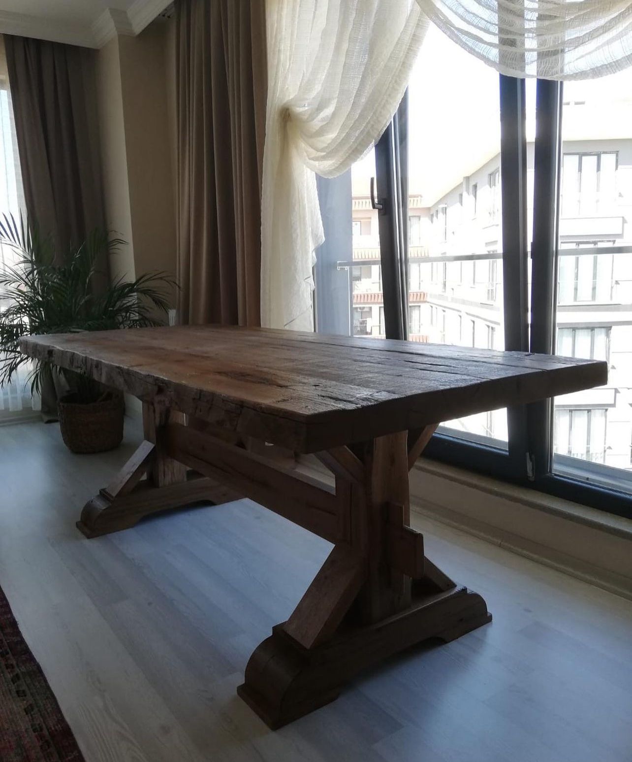 Briarwood Rustic Old Wood Oak Dining Table