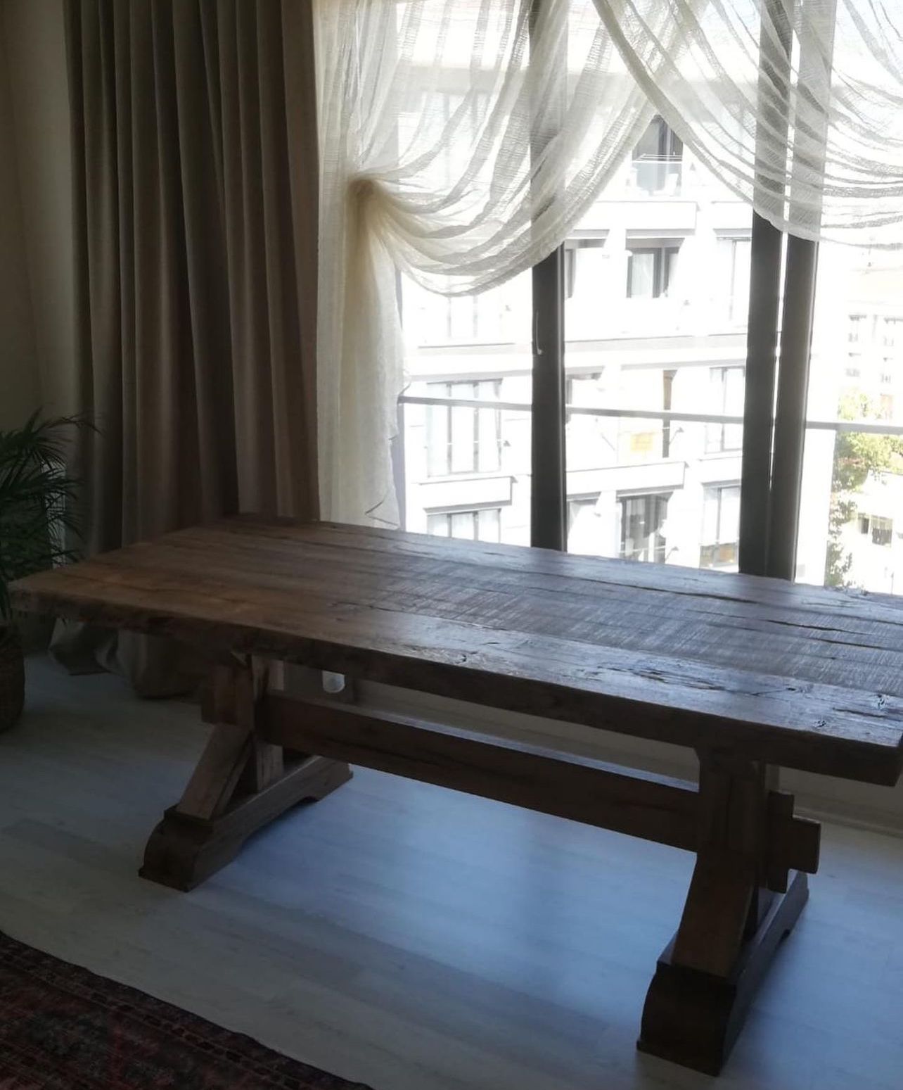 Briarwood Rustic Old Wood Oak Dining Table