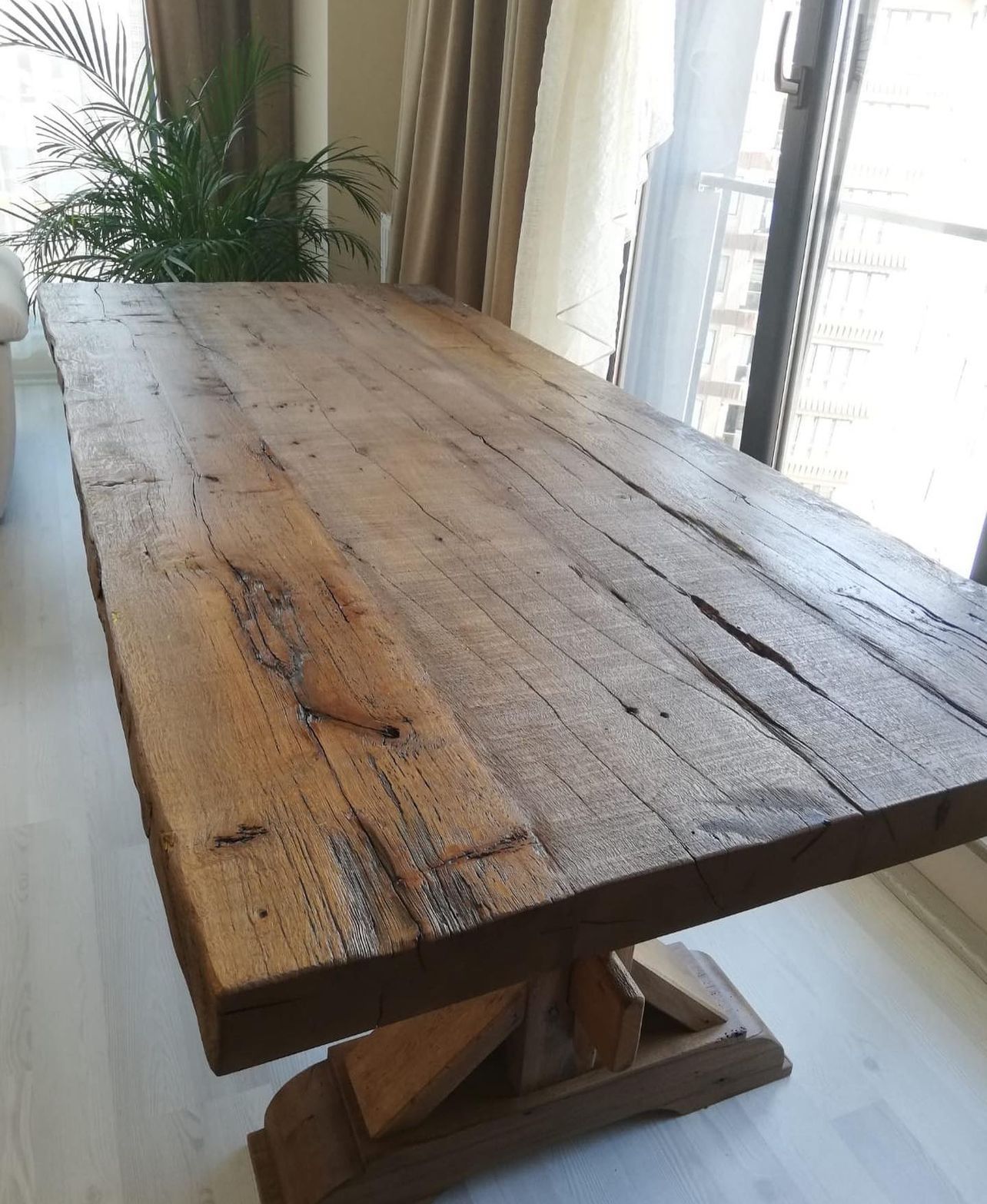 Briarwood Rustic Old Wood Oak Dining Table