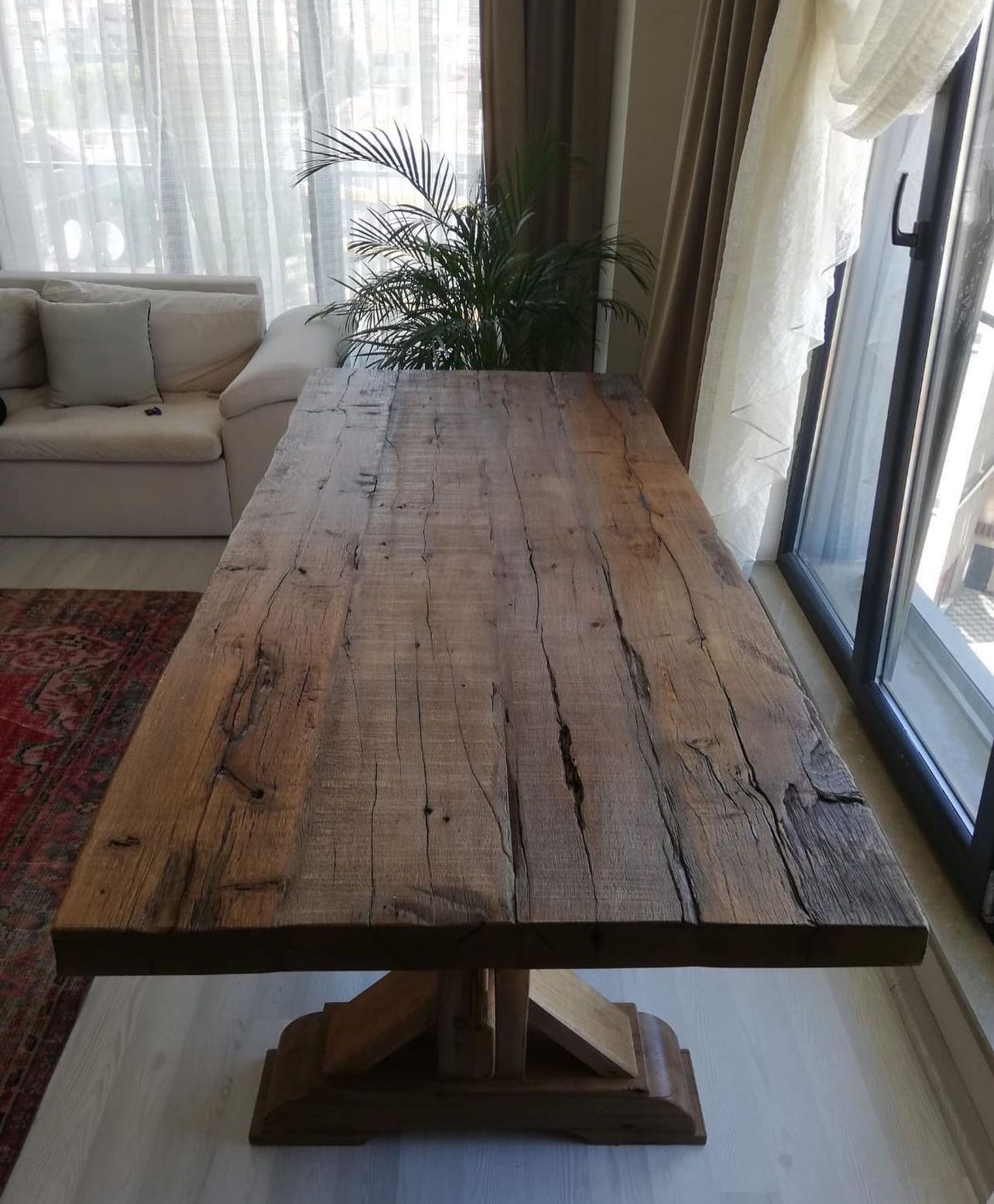 Briarwood Rustic Old Wood Oak Dining Table