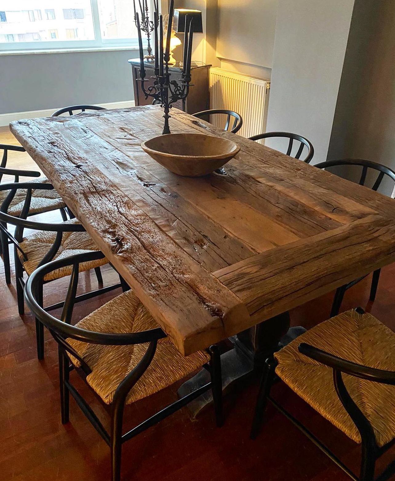 Oldgrove Rustic Old Wood Oak Dining Table