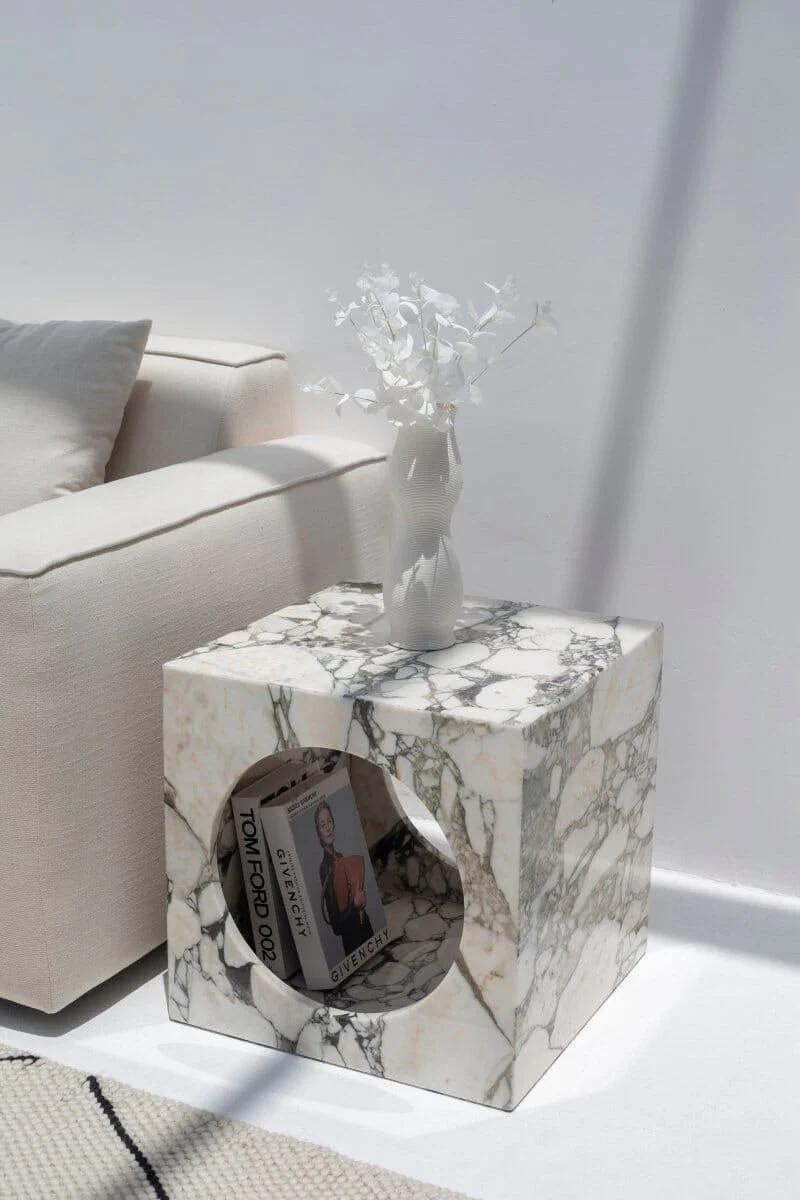 Pietra Marble Side Table