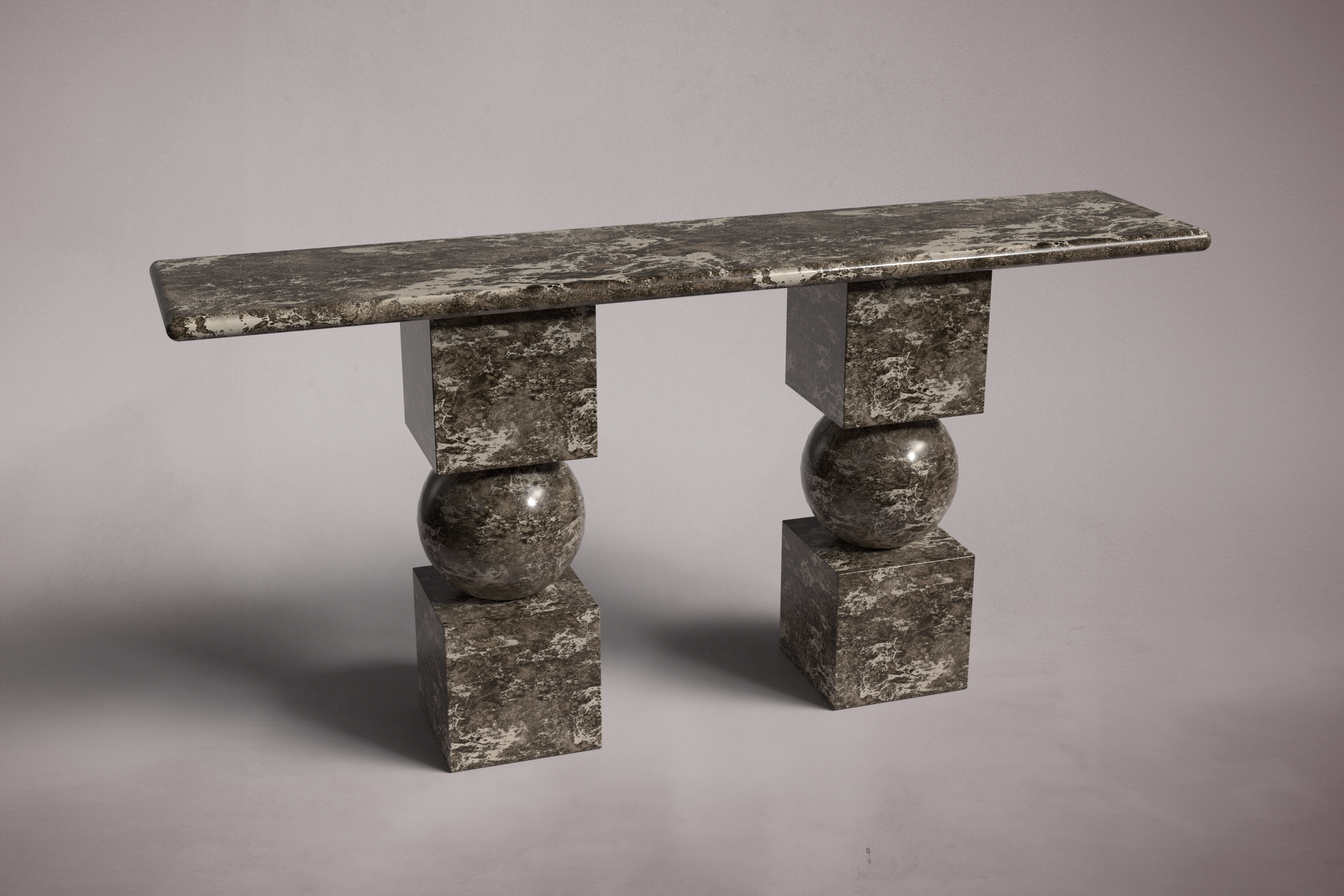 Axis Emperador Dark Marble Console Table