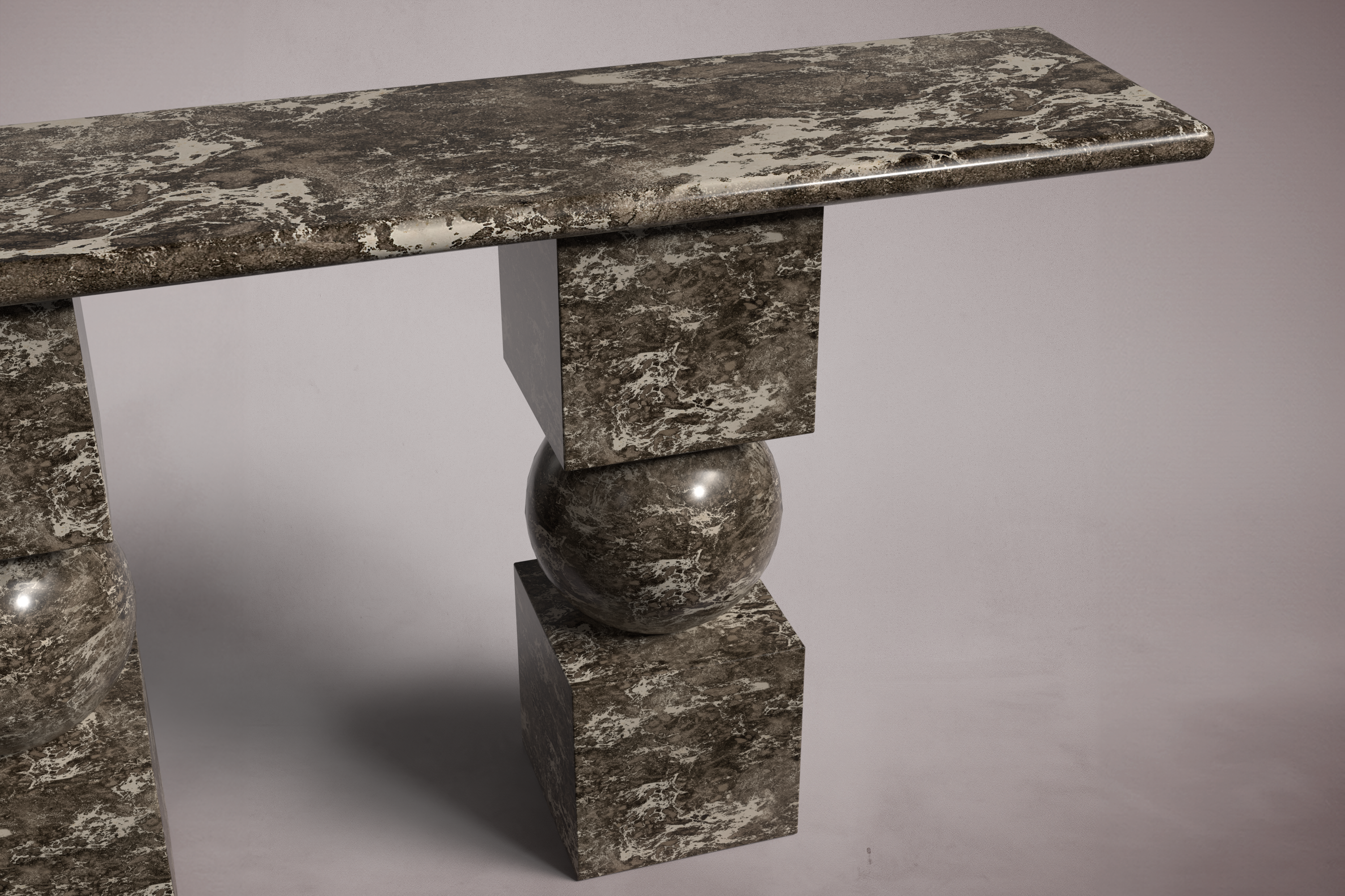 Axis Emperador Dark Marble Console Table