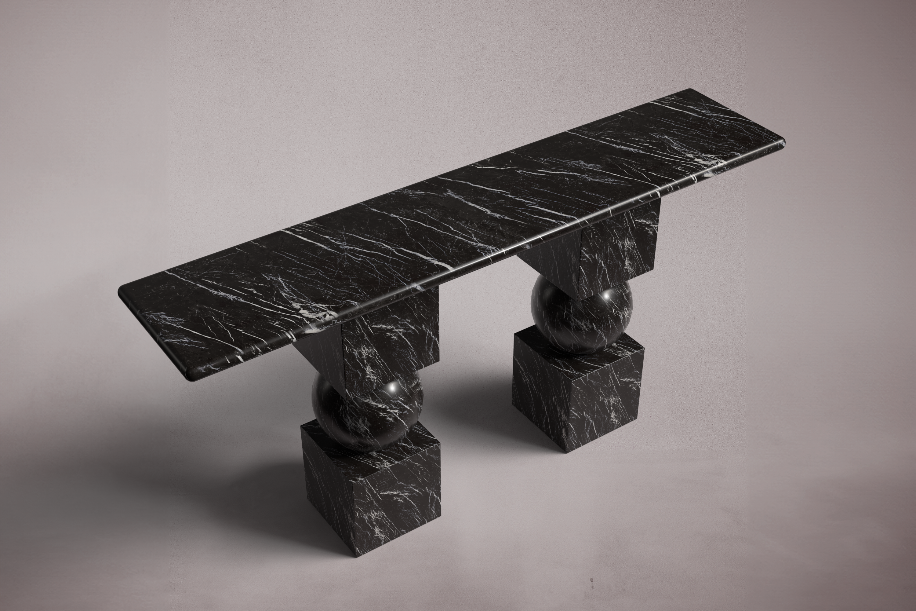 Axis Emperador Dark Marble Console Table