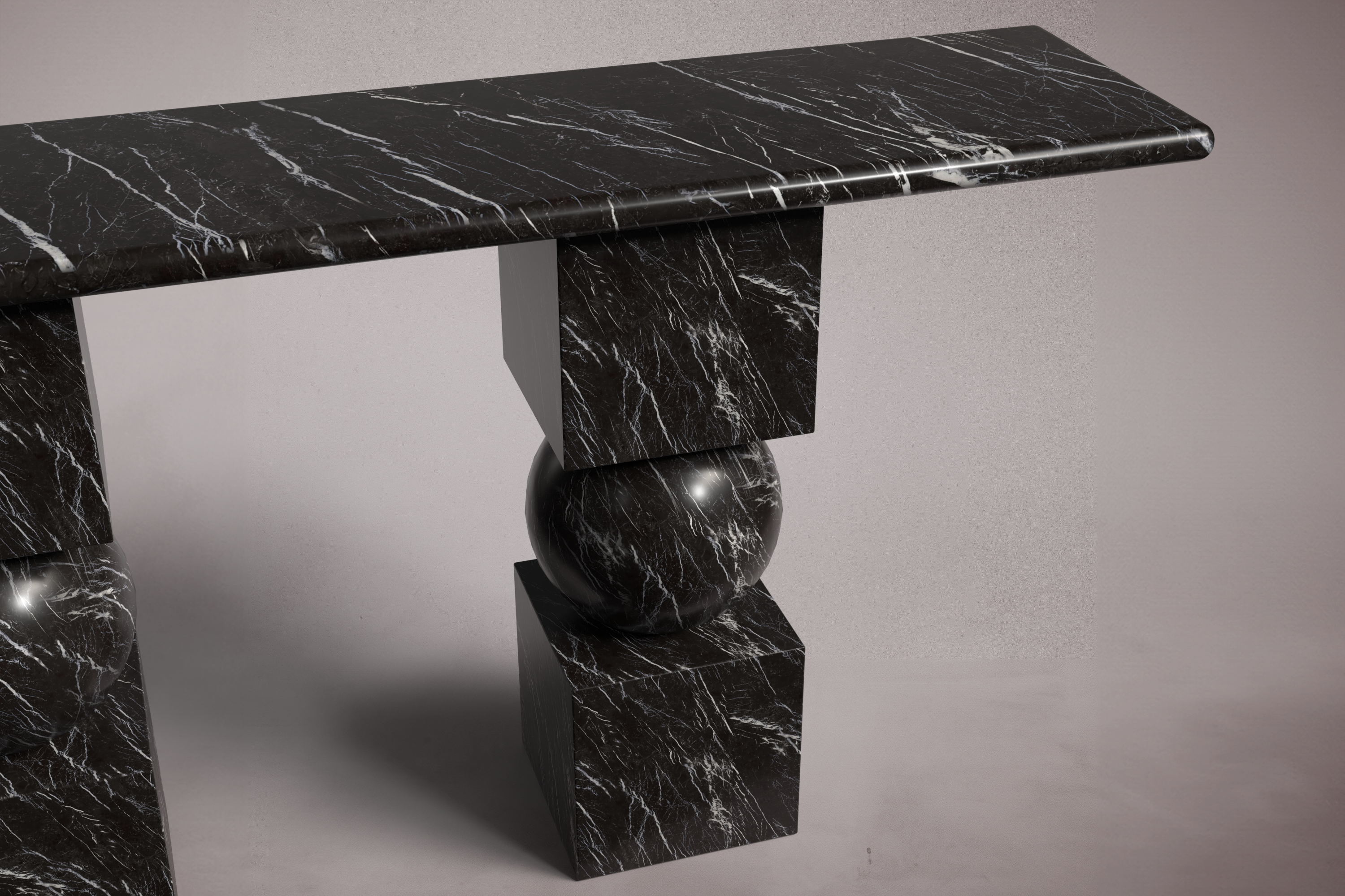 Axis Emperador Dark Marble Console Table