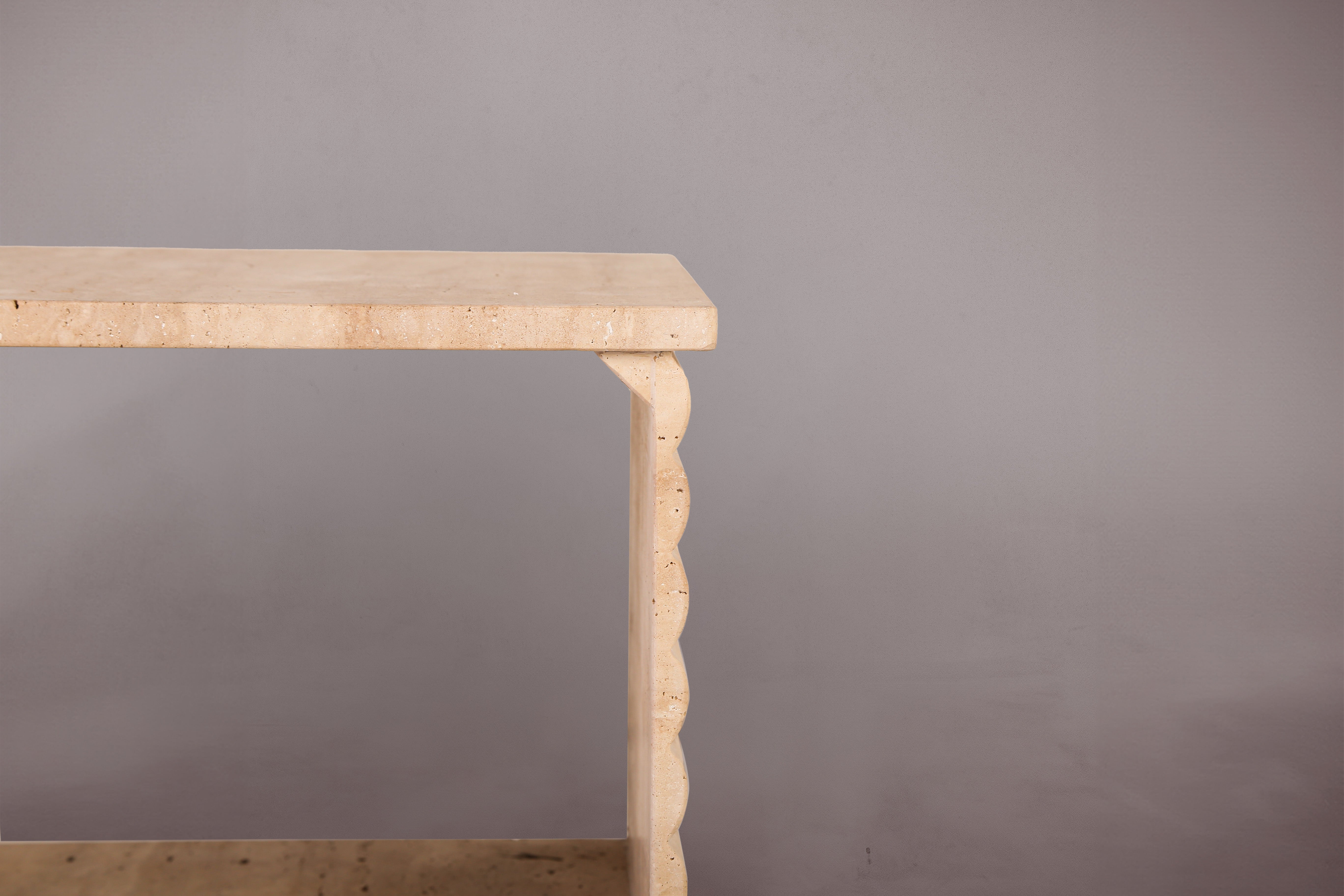 Rayures Travertine Nightstand