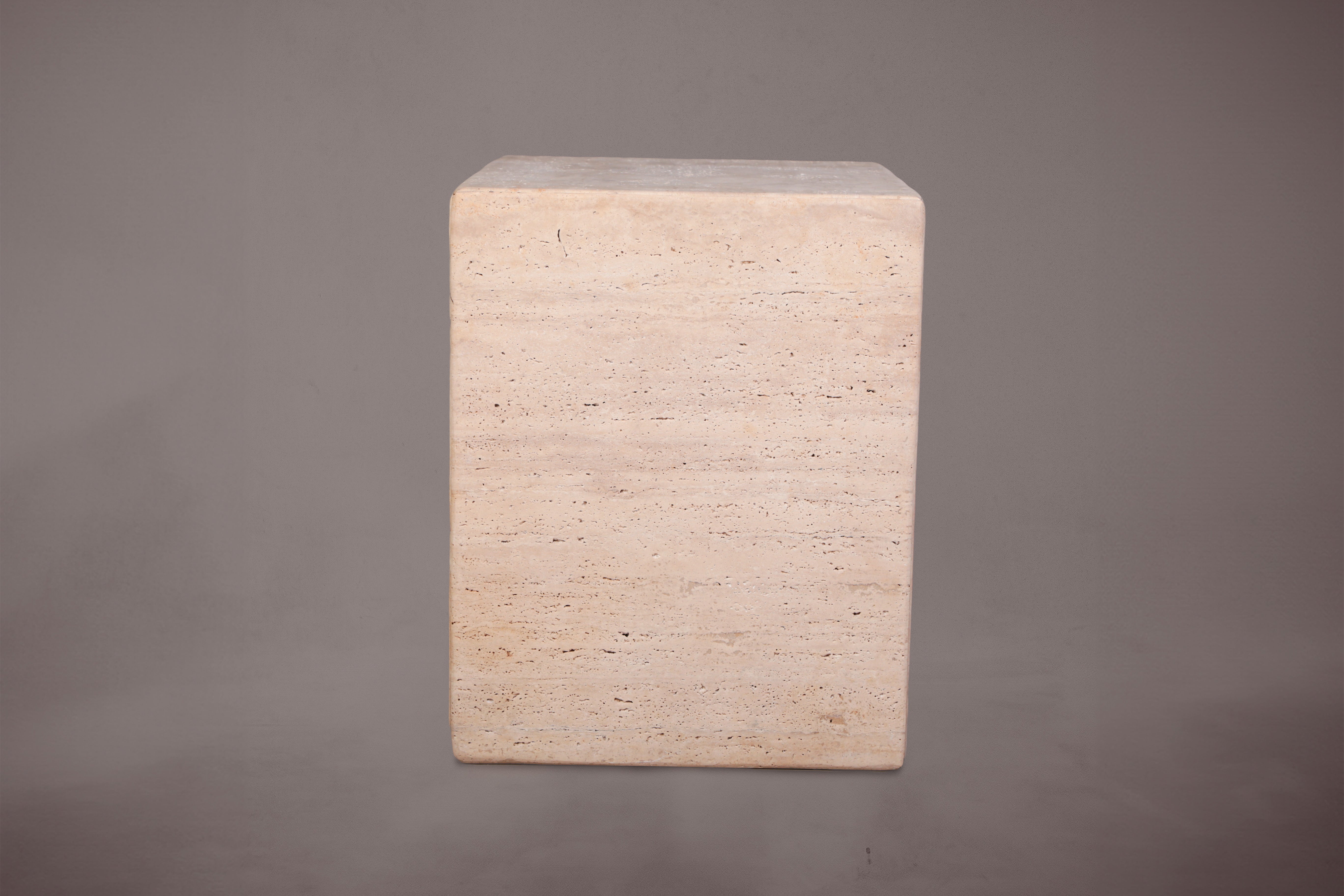 Travertine Side Table, Side Table, Marble Side Table, Marble Nightstand, Travertine Nightstand.