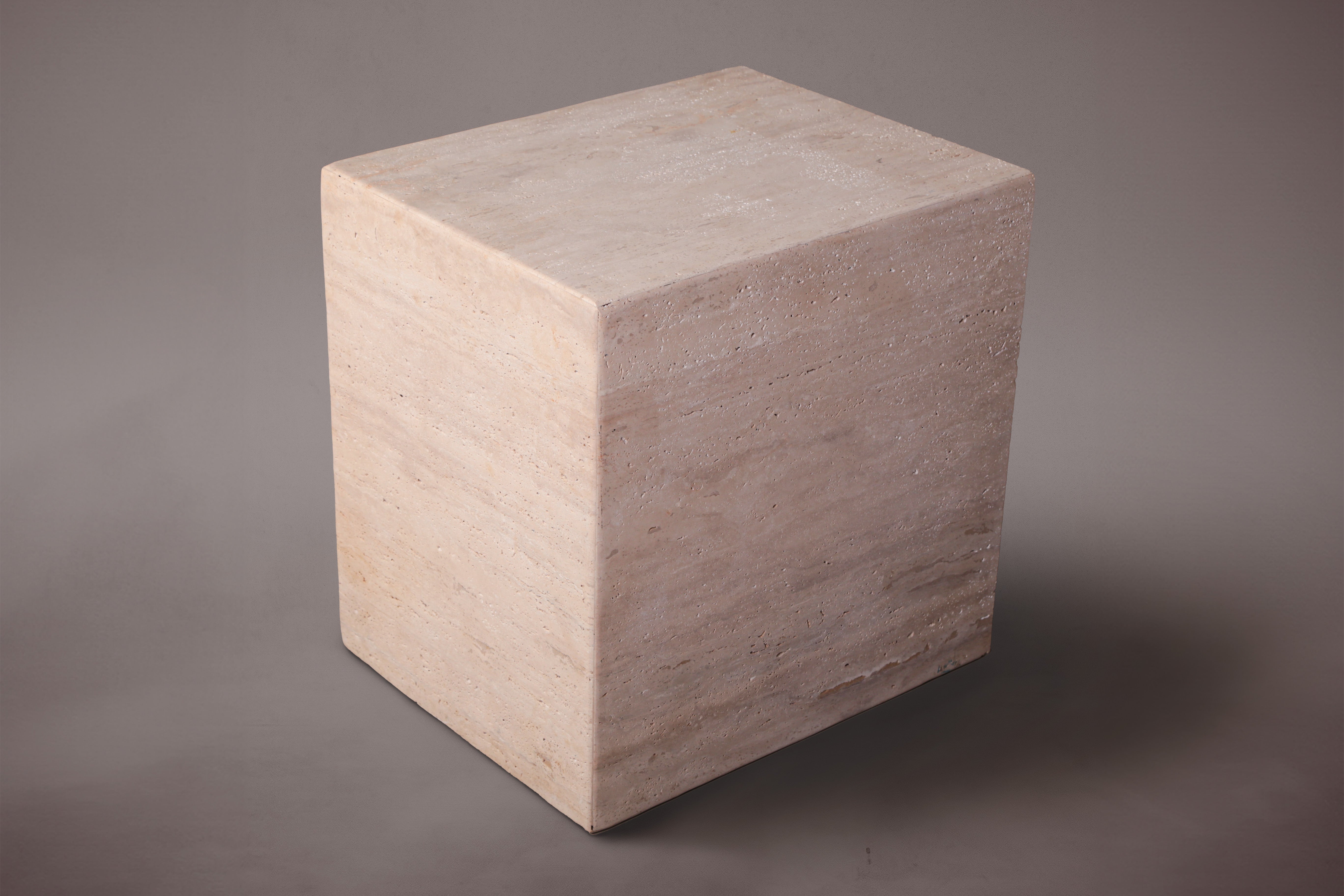 Travertine Side Table, Side Table, Marble Side Table, Marble Nightstand, Travertine Nightstand.