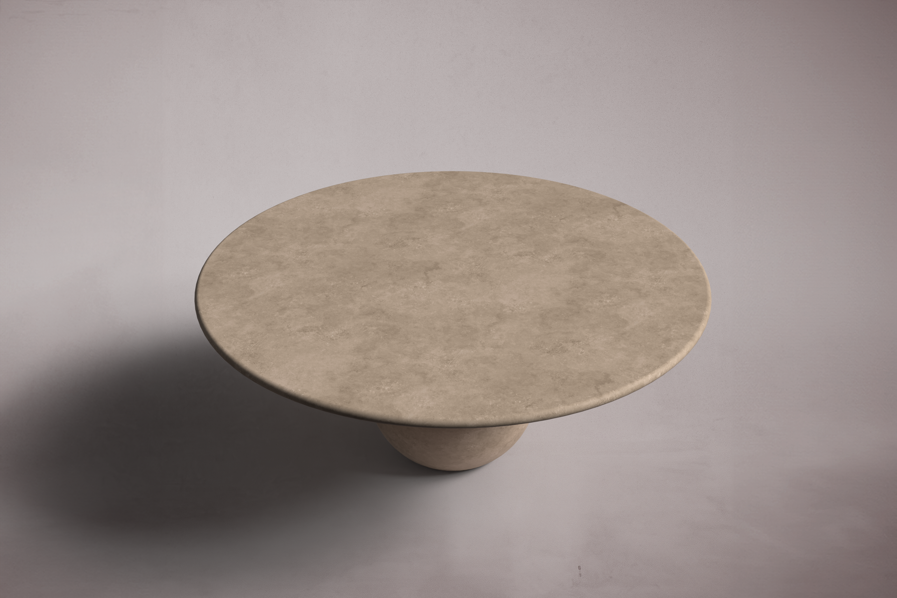 Pearl Travertine Round Coffee Table