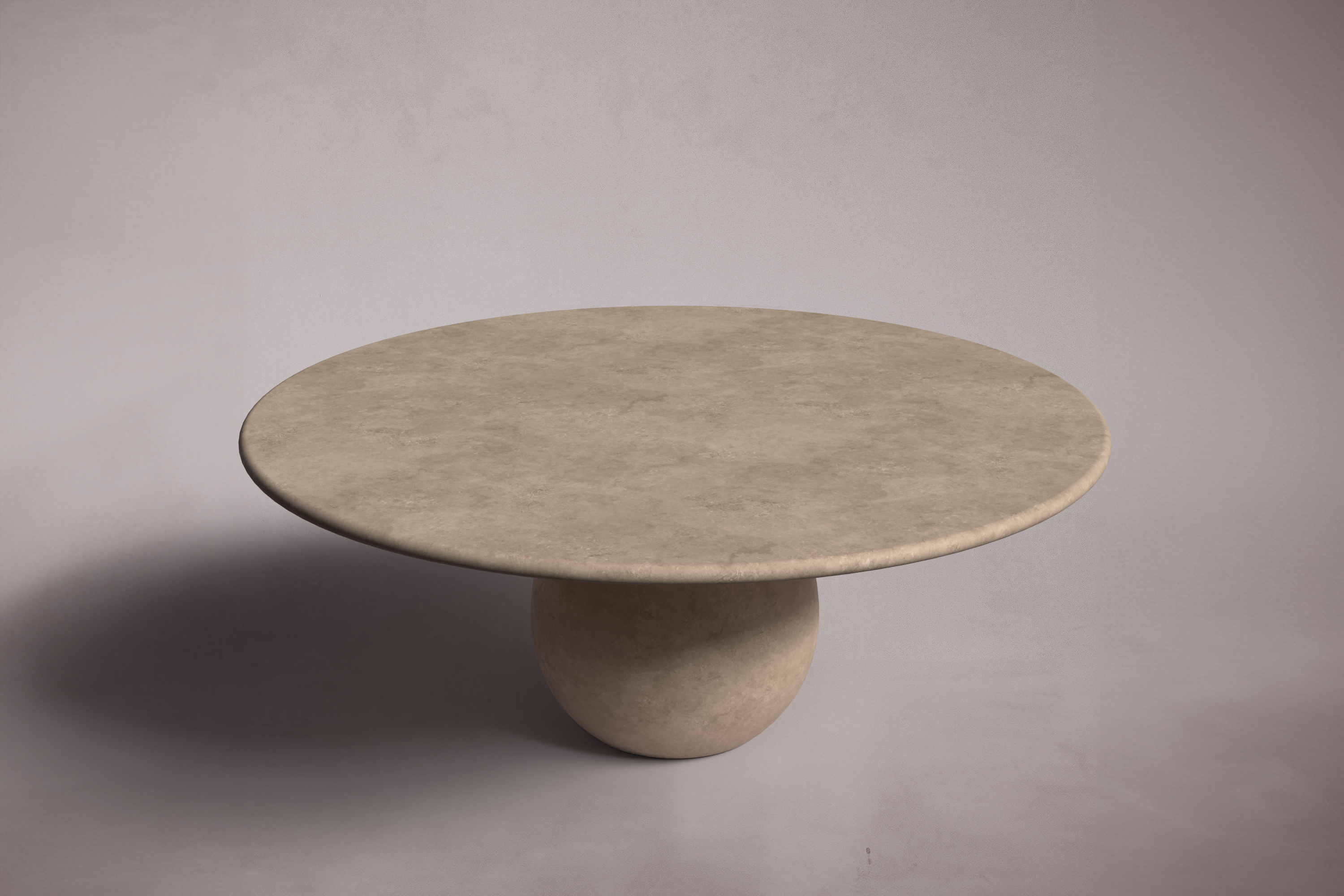 Pearl Travertine Round Coffee Table